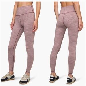 𝅺LULULEMON Wunder Under Mulberry Leggings Size 10